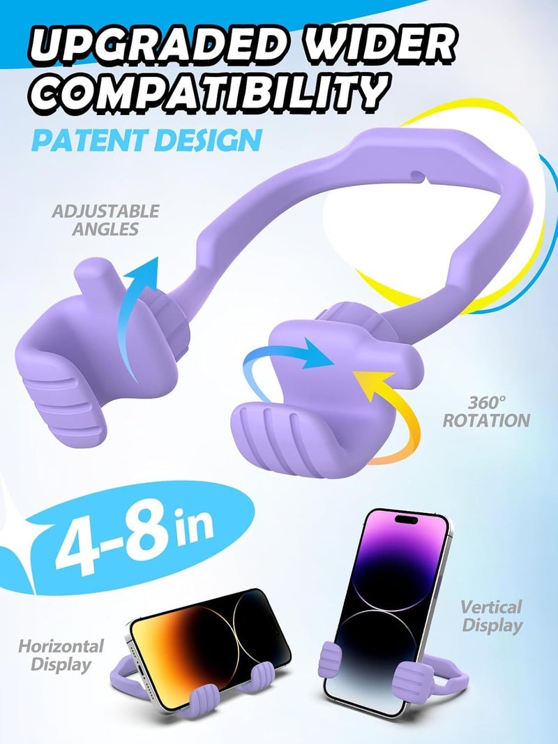 CALDEVER Stocking Stuffers for Teens Girls Boys Adults Cell Phone Stand: UPGRADE Adjustable Thumbs Up Lazy Phone Holder for Desk Cool Gadgets Fun Birthday Gift Ideas for Kids Teenager Women Gifts for Christmas - Image 2